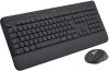 LOGITECH Billentyűzet + egér - MK650 Vezeték Nélküli Combo Grafitszürke, HUN