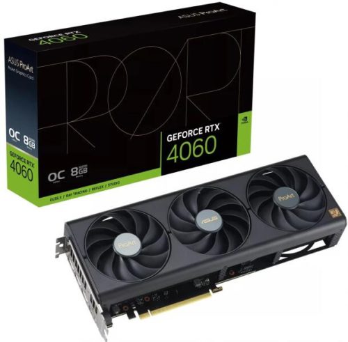 ASUS GeForce RTX 4060 8GB ProArt OC Edition videokártya (PROART-RTX4060-O8G)
