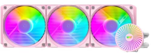 CPU hűtő darkFlash DC360 ARGB rózsaszín