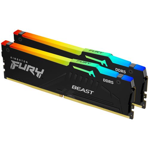 RAM Kingston FURY Beast RGB DDR5 6000MHz CL36 32GB Kit2(2x16GB)