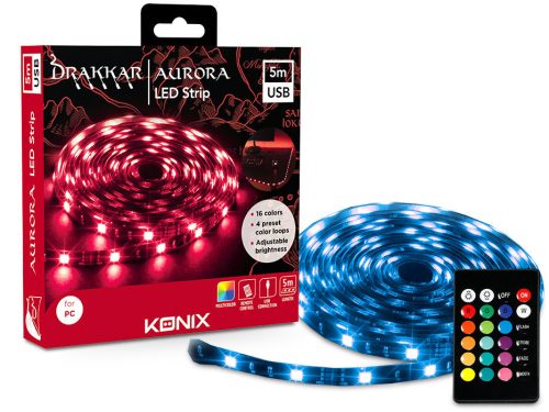 Drakkar Aurora USB-s LED szalag - 5 m