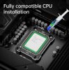 Snowman LGA1700-bcf keret Intel 12. gen / 14. gen processzor-hoz FEKETE